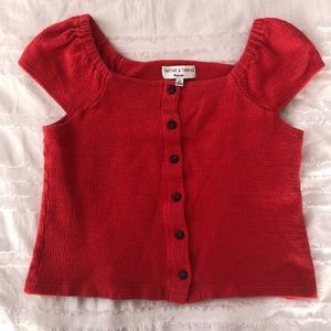 Madewell Button Down Crop